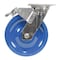 Vestil Solid Polyurethane Swivel With Total Brake Caster 8 In. x 2 In. 1400 lb Dark Blue CST-F-SS-8X2SP-SWTB - alternate 6